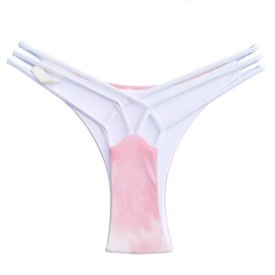 European Highwaisted Bikini Bottom Cheeky Style Swimwear for