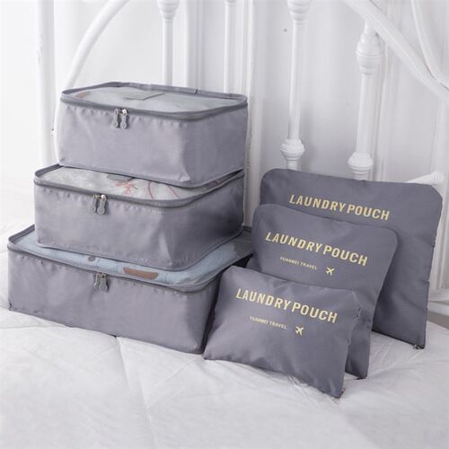 6 PCS Travel Storage Bag Set for Clothes Tidy Organizer Ward
