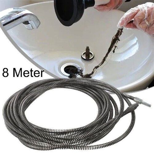 5 Meter Sewer Dredging Spring Electric Drill Drain Cleaner