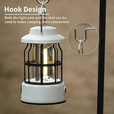 WARSUN CP03 Retro Barn Lantern - Hanging Outdoor Camping Lig