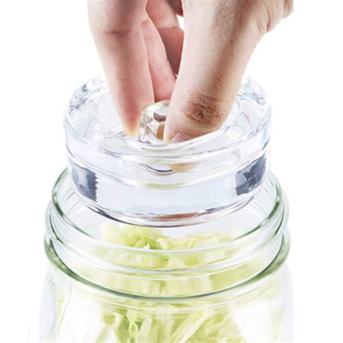 Fermentation Glass Weights Heavy Fermenting Lids Mason Jar