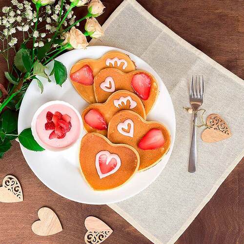 Stainless Steel Egg Frying Machine Heart Shaped Breakfast Fr