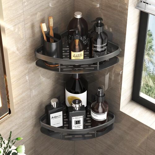 Bathroom Shelves No-drill Wall Mount Corner Shelf Shower Sto