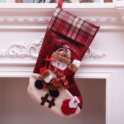 Christmas stocking decorations Santa stockings圣诞袜