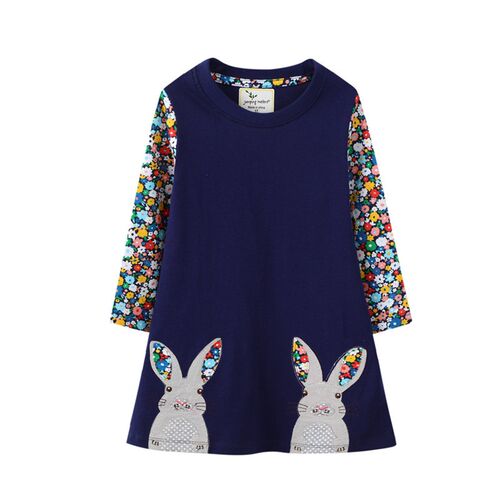 Jumping Meters Hot Selling Childrens Girls Dress For Autumn