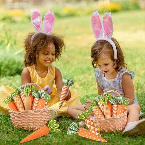 1/5pcs Easter Carrot Ornaments 2026 Spring Easter Party Deco