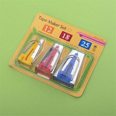 12/18/25mm DIY Patchwork Bias Tape Makers Hemming Quilting