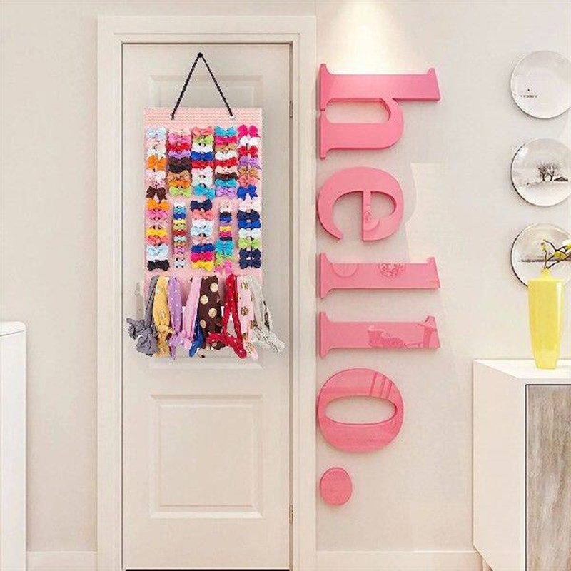 Hair Bows Holder W/Large Capacity Hair Clips Storage Hanger图片