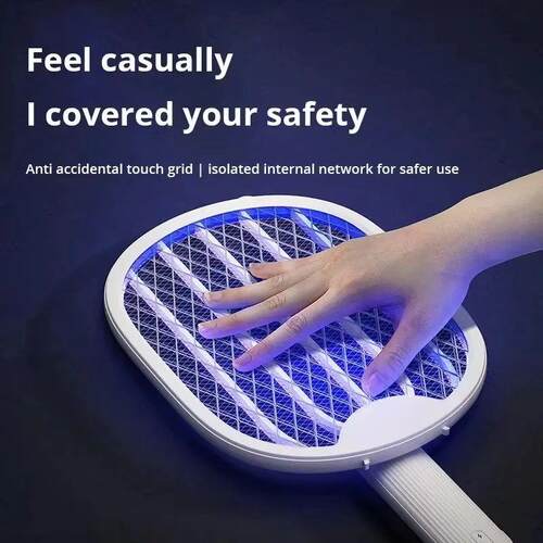 New Foldable Electric Mosquito Killer Fly Swatter Trap USB R