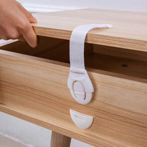 Drawer, Refrigerator, and Cabinet Door Plastic Locks, Baby F