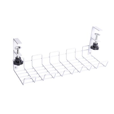 Under Table Storage Rack Cable Management Tray Desk Socket H