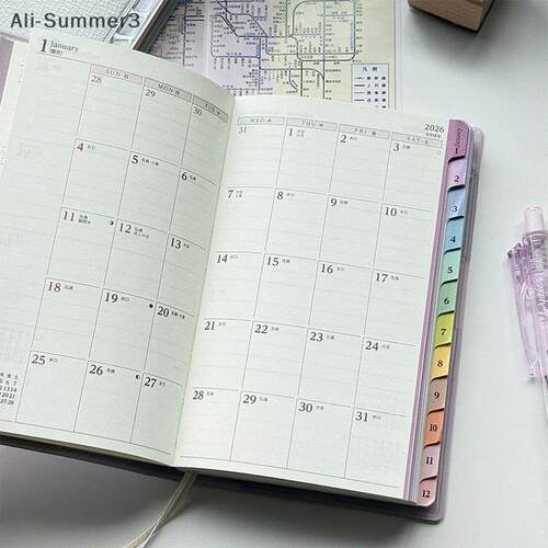 Calendar Notebook Diary 2026 Planner With Rainbow  Cortical