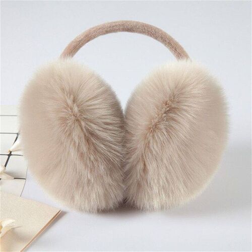 Women Men Faux Fur Ear Muffs Soft Plush Ear Warmer Winter Wa