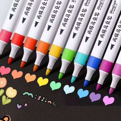 Acrylic Paint Pens Markers Permanent 24 Colors Fine Tip For