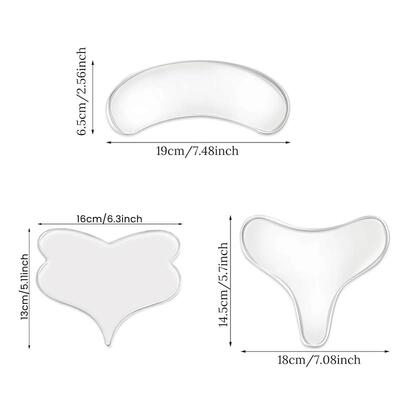 Reusable T Anti Wrinkle Chest Pad Silicone Transparent Remov