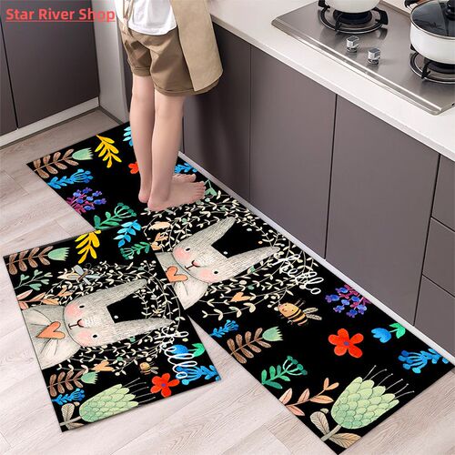Modern Kitchen Mat Home Entrance Doormat Hallway Bedroom Liv - 封面