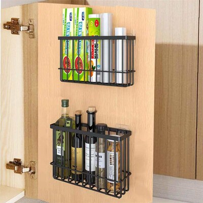 2个装 kitchen cabinet door storage box adhesive wall mounted