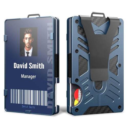 Tactical Wallets with Clear ID Badge Holder RFID Blocking -