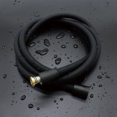 BriskSpring 1.5/2M Silicone Shower Hose Black Flexible Long