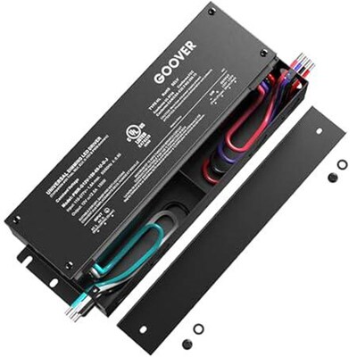 GOOVER 150W Dimmable LED Driver, AC 100V-277V to DC 12V T
