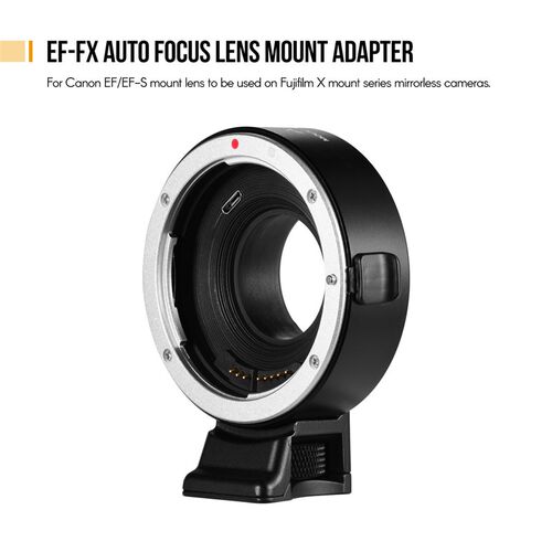 EF-FX Auto Focus Lens Mount Adapter Ring for Canon EF/EF-S M