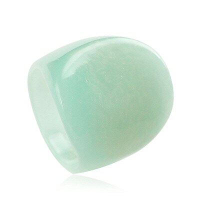 Retro Simple Geometric Resin Ring Ins Cold Style Japanese Ko