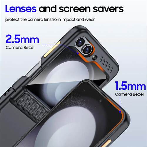 Matte PC, Built-In Screen Protector, Hinge Protection, Shock