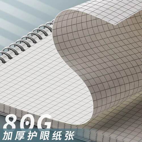 A4 A5 B5 Spiral Book Coil Notebook 120 Sheets 240 Pages Grid