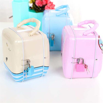 Cute Piggy Piggy Bank Children Coin Piggy Bank with Lock Cas