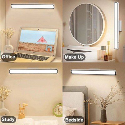 Led Table Lamp Usb Rechargeable Light Stepless Dimming Desk