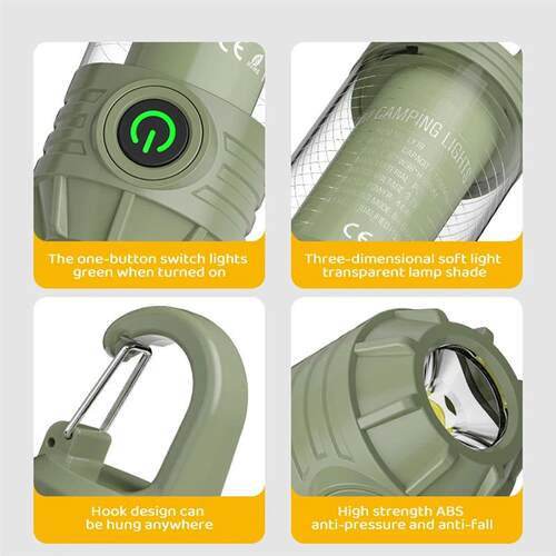 LED Multi Functional Outdoor Camping Light Rechargeable Flas