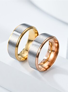 Output Fashion 8MM DualColored Ring 2025 Europe US Style Tai