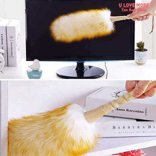 Dust Brush Household Feather Duster Dusting Cleaning Brush W
