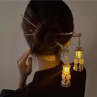 Ancient Style Hairpin Claw Clips Chinese Palace Lantern Hair