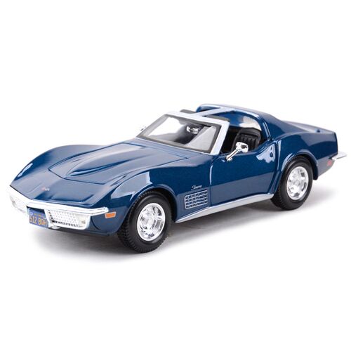 Maisto 1:24 1970 Corvette Blue Static Die Cast Vehicles Coll