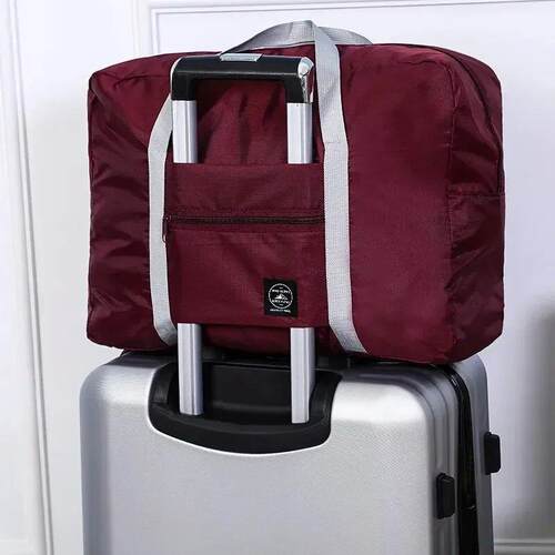 1Pc Red/Navy/Green Multifunctional Folding Travel Bag Single
