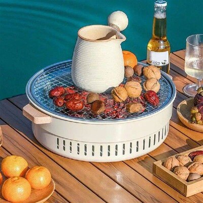 Charcoal Grills 12.5 In BBQ Grill Charcoal Portable Outdoor