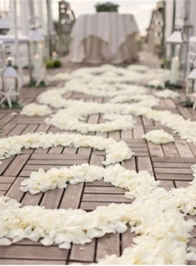 1000/3000Ps 5*5CM Rose Petal For Wedding Party Decoration Ro