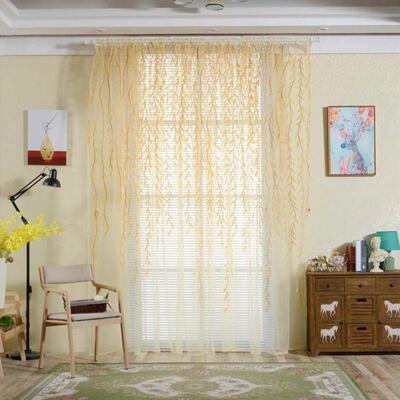 1PC Elegant Modern Tulle Curta For Living Room Bedroom Kitch