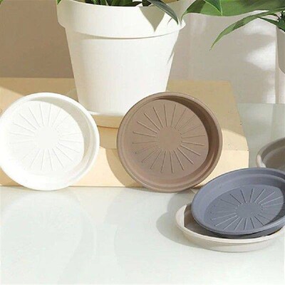 6 Pcs Heavy Duty Plastic Pot Round Plant Saucer Drip Trays