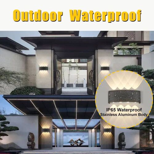 Wall Light 4/6/8/10W Wall Lamp Outdoor Lights Waterproof 220