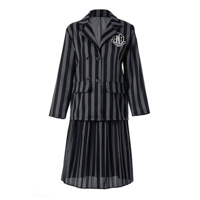 Kids Children Wednesday Addams Wednesday Cosplay Costume
