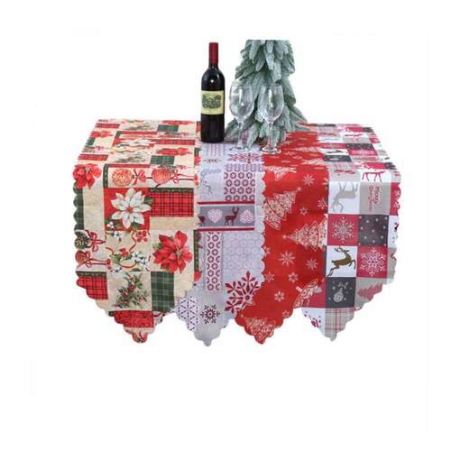 Christmas Table Flag Christmas tablecloths Knitted Table Mat