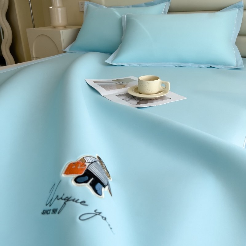 丝丝美海洋丝冰丝凉席三件可水洗折叠床垫空调席人家用1.8米,床上用品,冰丝席,淘宝优惠券,粉丝福利购,淘宝优惠卷