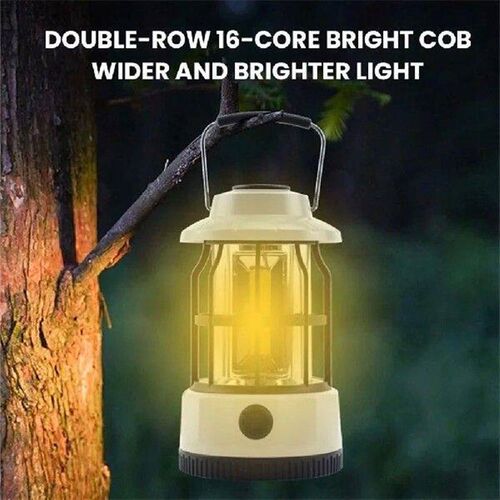 Camping Lantern COB IPX4 Waterproof Vintage Portable Tent