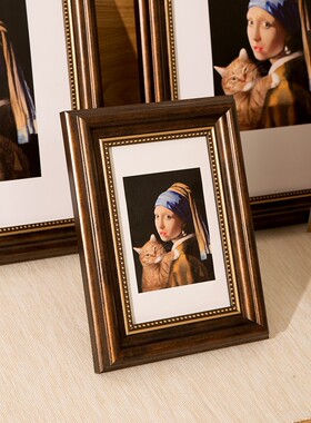 Creative retro picture frame outside frame photo frame set