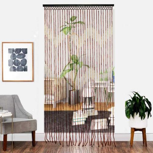 Handmade Fly Screen Wooden Bead Curtain 220x90cm 31 Lines Wo