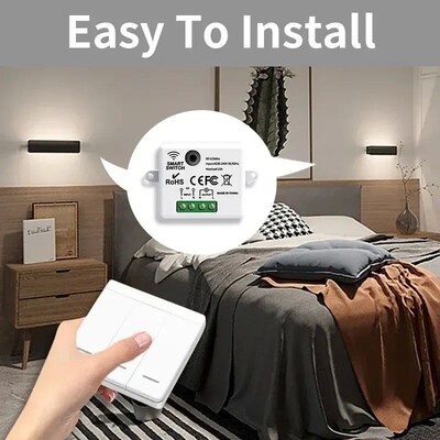 86 Wireless Smart RF 433Mhz Wall Panel with Remote Control 1