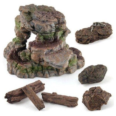 Small Aquarium Ornament Stone  Fish for Tank Decoration