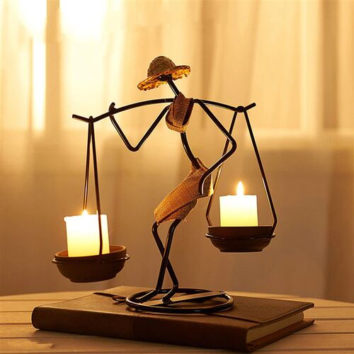 Metal Candle Holder Home Decor Accessories African Candlesti